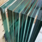 12mm Clear Toughened Low Iron Laminated Glass Polished V Edge