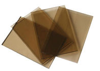 Popular Decorative Brown Tinted Mirror , Various Sizes Tinted Tempered Glass