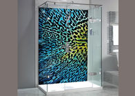 Personalized Digital Printing On Glass , Never Fade Walk In Shower Glass