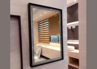 Size Customized Oak Framed Wall Mirrors , Framed Bathroom Vanity Mirrors