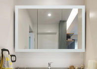 Modern Stylish Wood Frame Wall Mirror , 3-6mm Decorative Bathroom Wall Mirrors