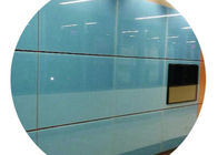Architectural Decorative Light Blue Back Painted Glass For Frameless Door
