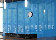 Architectural Decorative Light Blue Back Painted Glass For Frameless Door