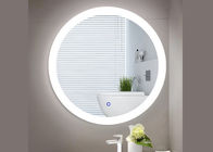 Anti Fog Smart LED Bathroom Mirror , Round Illuminated Bathroom Mirror