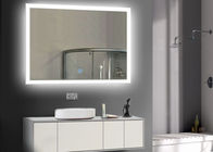 Modern LED Illuminated Bathroom Mirror / Waterproof Touch Screen Smart Mirror