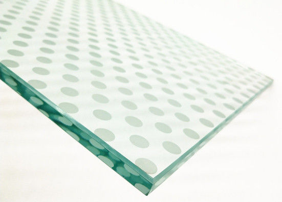 Smooth Clear Patterned Glass , Patterned Tempered Glass 3~8mm Thickness