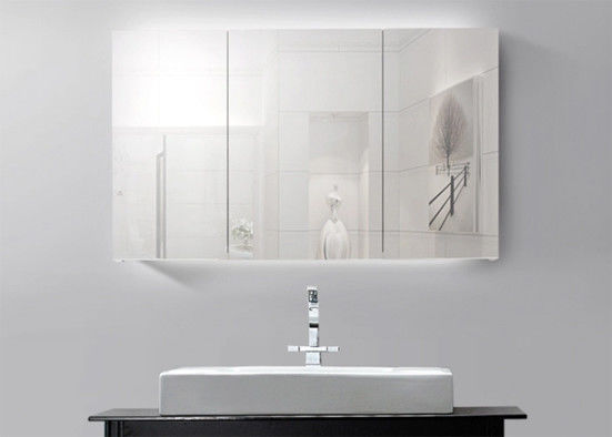 Silver Bathroom Vanity Mirrors , Lead Free Mirror Environmental Protection