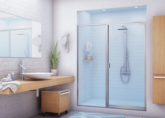 Various Size Bathtub Shower Glass With Tempered / Laminated Processing