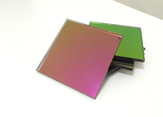 Fashion Red Tinted Mirror Glass 6mm Thickness Flat Shape Sample Accepted