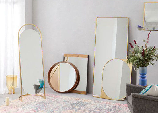 Durable Framed Bathroom Mirrors Various Sizes With Antique Appearance