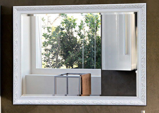 Oversized Framed Bathroom Mirrors / Wall Mounted Decorative Mirrors For Living Room