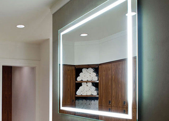 Illuminated Sensor Bathroom Mirrors , LED Illuminated Mirrors For Bathrooms