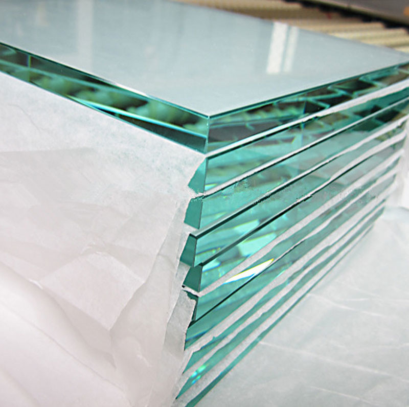 Decorative 12mm Clear Toughened Glass Tempered Float Glass For Curtain Wall