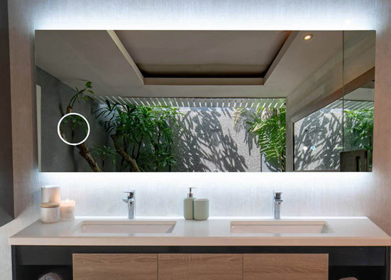 Large Wall Decorative Luxury Illuminated Bathroom Mirrors Led Luxury Illuminated Bathroom Mirrors
